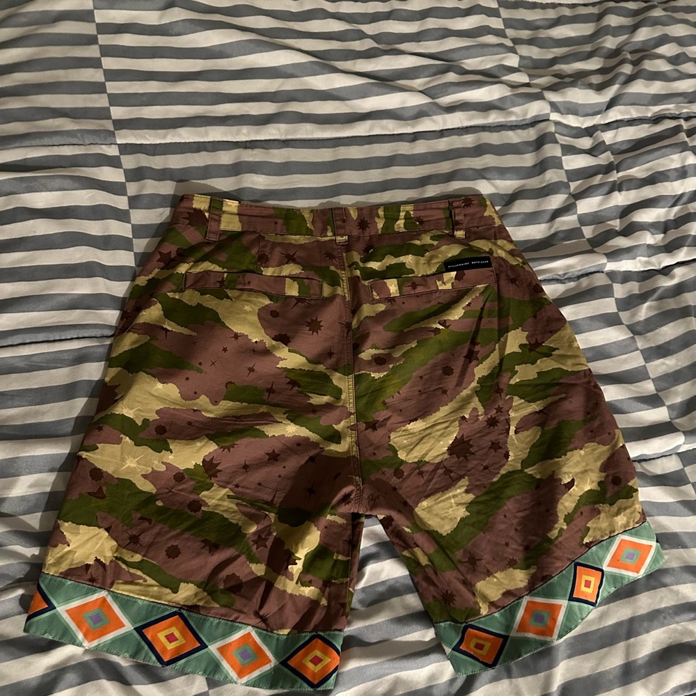 Billionaire Boys Club Green and Brown Cargo Shorts